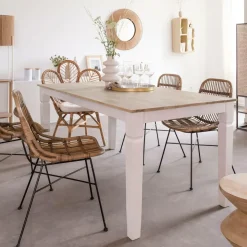 Made in Meubles Table À Manger<Table à manger en bois de manguier Eden