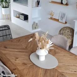 Made in Meubles Table À Manger<Table à manger en bois recyclé Blaise