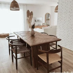 Made in Meubles Table À Manger<Table à manger en bois recyclé Blaise