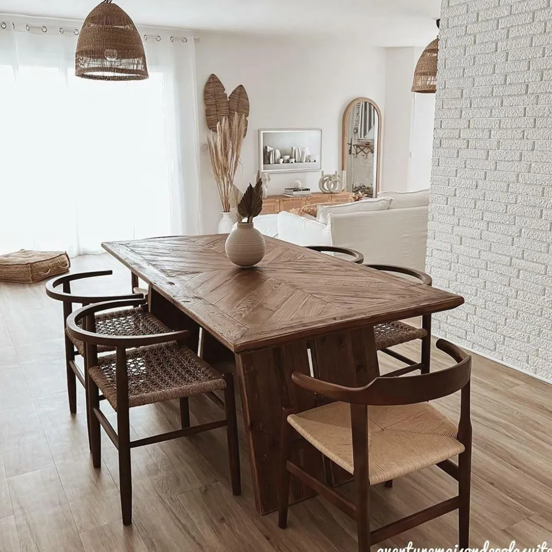 Made in Meubles Table À Manger<Table à manger en bois recyclé Blaise