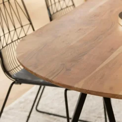 Made in Meubles Table À Manger<Table à manger ovale en bois d'acacia Ivan