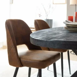 Made in Meubles Table À Manger<Table à manger ovale en bois de manguier Amor