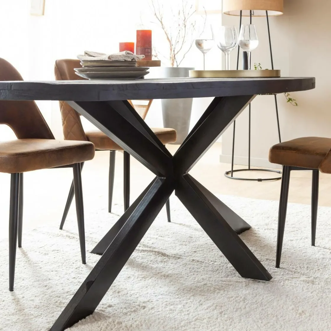 Made in Meubles Table À Manger<Table à manger ovale en bois de manguier Amor