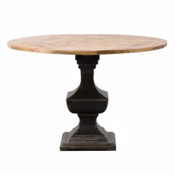 Made in Meubles Table À Manger<Table à manger ronde en bois de manguier Vitto