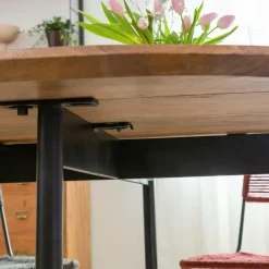 Made in Meubles Table À Manger<Table à manger ronde en bois de manguier Gloria