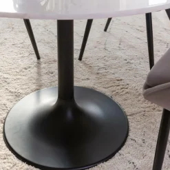 Made in Meubles Table À Manger<Table à manger ronde en marbre Servane