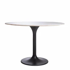 Made in Meubles Table À Manger<Table à manger ronde en marbre Servane