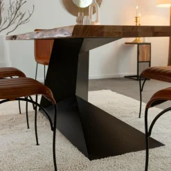 Made in Meubles Table À Manger<Table à manger suspendu en bois d'acacia et métal Coco