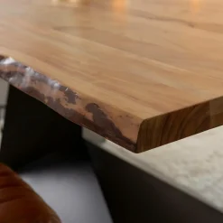 Made in Meubles Table À Manger<Table à manger suspendu en bois d'acacia et métal Coco