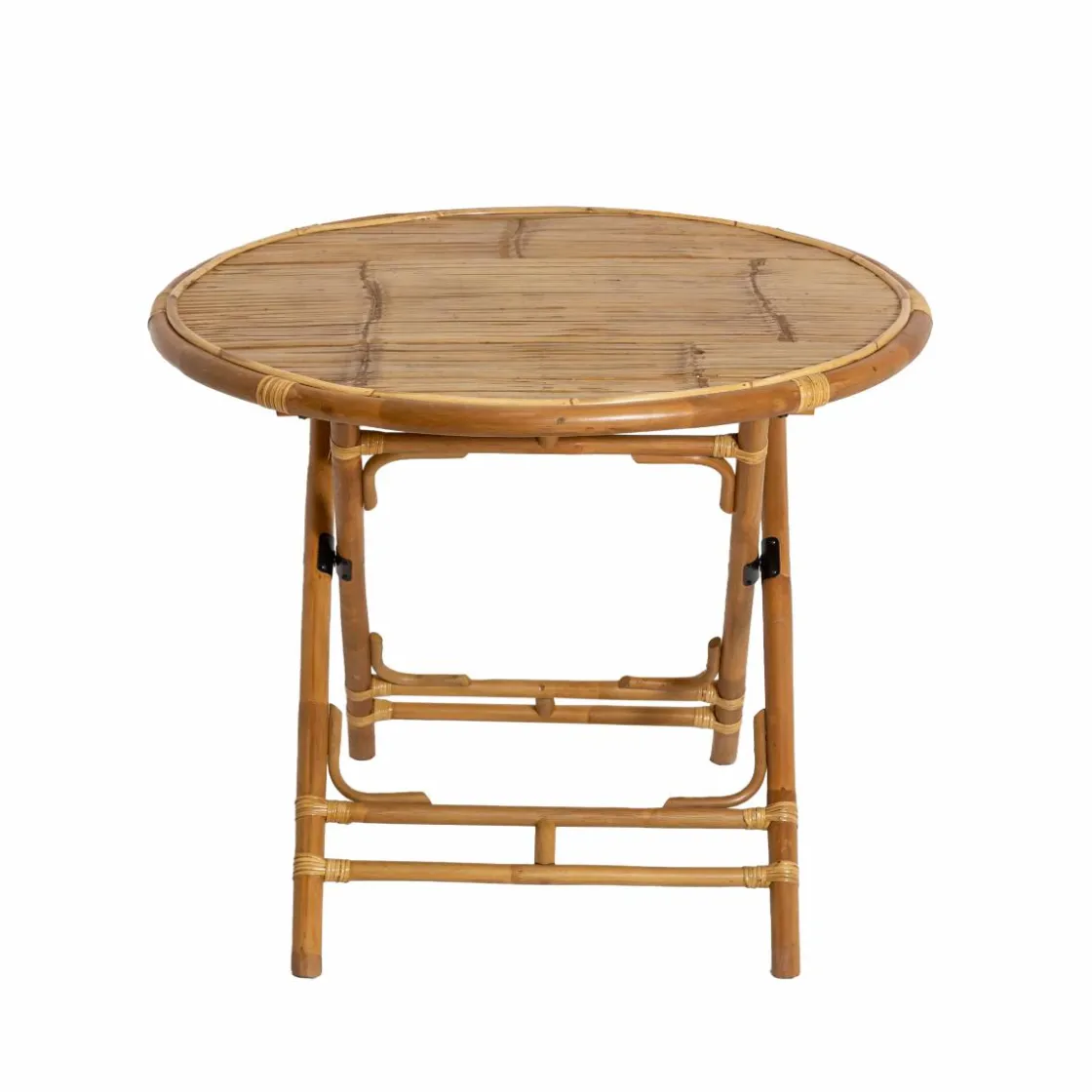 Made in Meubles Table À Manger<Table ronde en bambou 4 places Soline