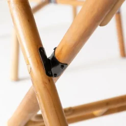 Made in Meubles Table À Manger<Table ronde en bambou 4 places Soline