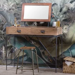 Made in Meubles Tabouret<Tabouret écolier métal et bois petit modèle Marcus