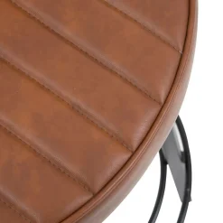 Made in Meubles Tabouret De Bar<Tabouret de bar en cuir et métal Tiago