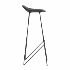 Made in Meubles Tabouret De Bar<Tabouret de bar en cuir noir Archi
