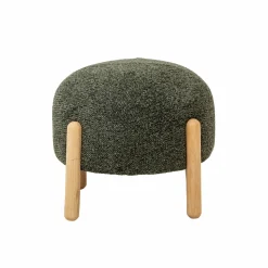 Made in Meubles Tabouret<Tabouret en tissu bouclette Nério