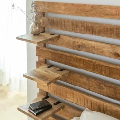 Made in Meubles Tête De Lit<Tête de lit en bois avec étagère Marais