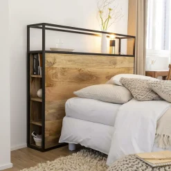 Made in Meubles Tête De Lit<Tête de lit en bois de manguier 160 cm Armelle