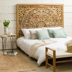 Made in Meubles Tête De Lit<Tête de lit en bois de manguier sculpté Vittoria