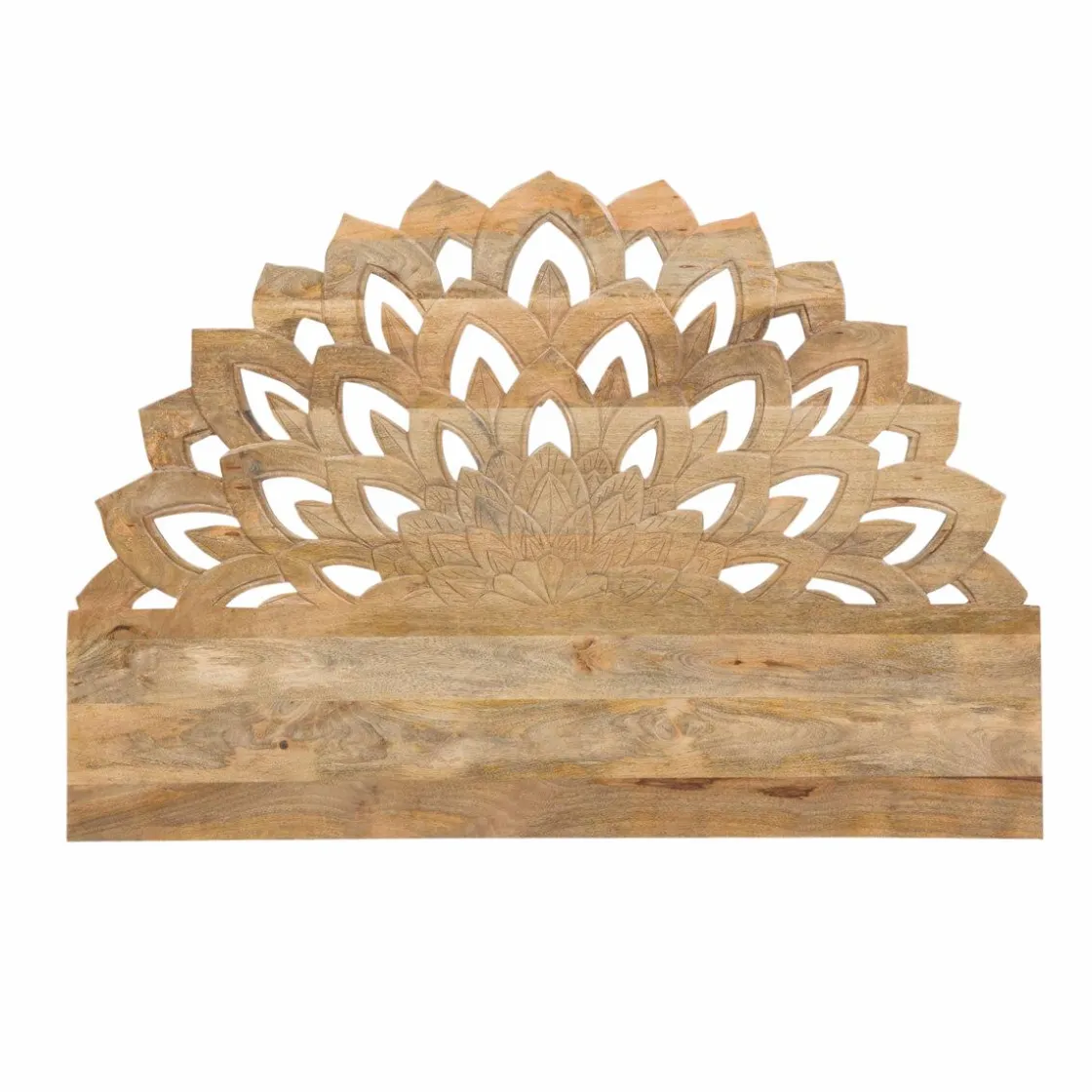 Made in Meubles Tête De Lit<Tête de lit lotus en bois de manguier sculpté 160 cm Valentina