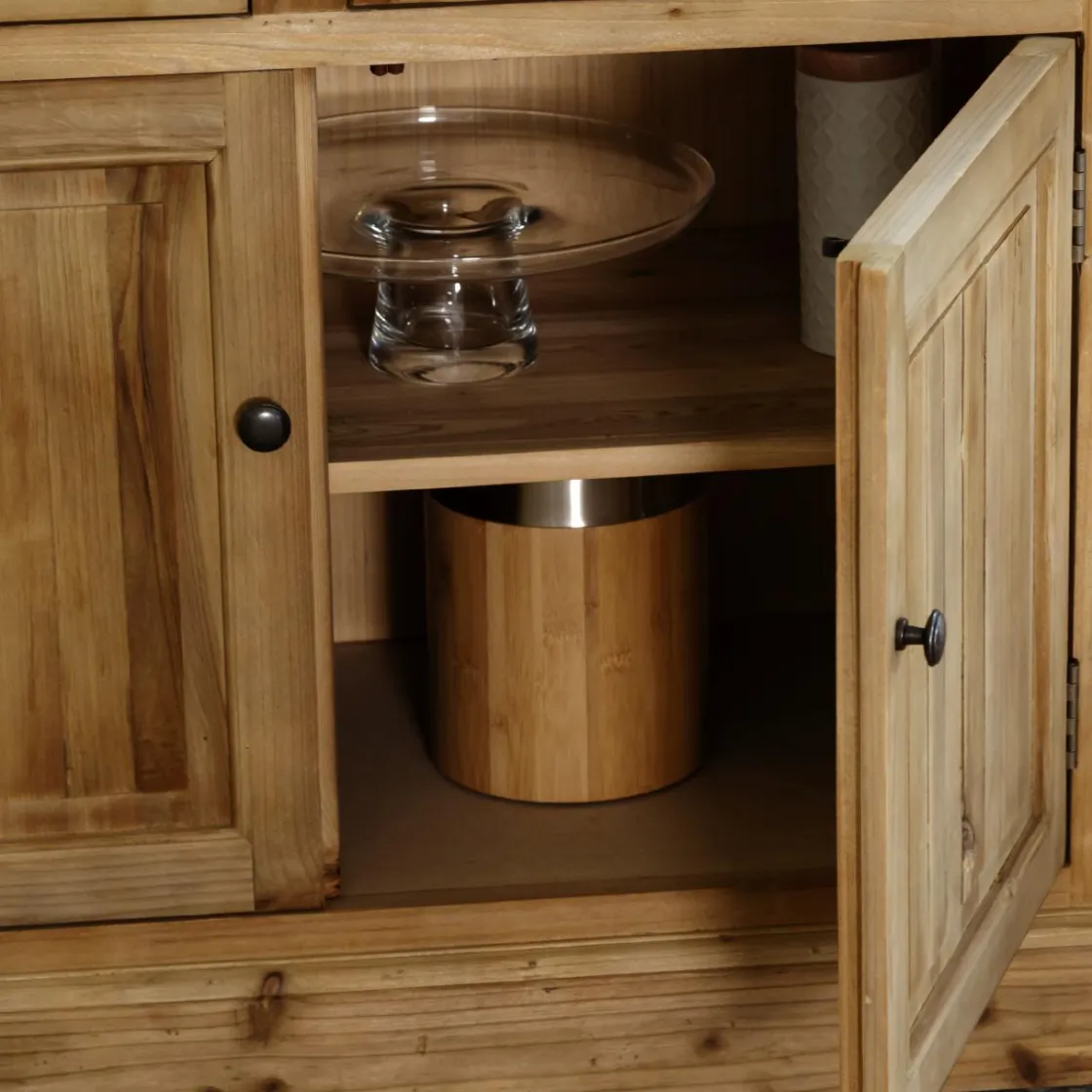 Made in Meubles Vaisselier<Vaisselier arrondi en bois recyclé Garance