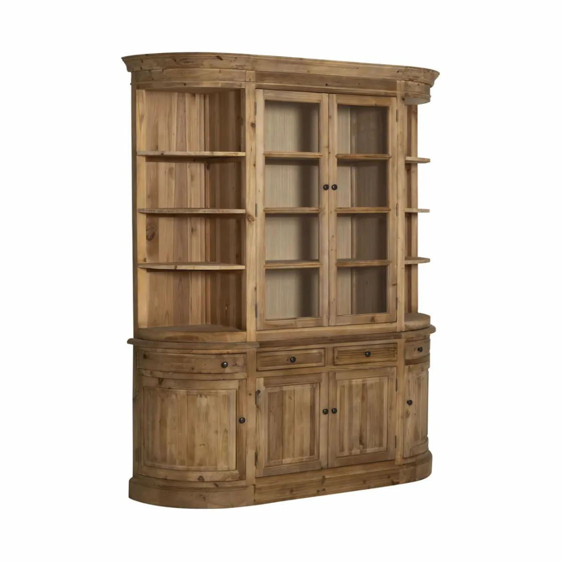 Made in Meubles Vaisselier<Vaisselier arrondi en bois recyclé Garance