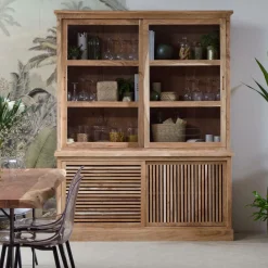 Made in Meubles Vaisselier<Vaisselier en bois d'acacia Salta