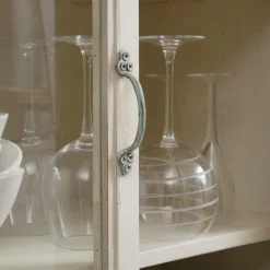 Made in Meubles Vaisselier<Vaisselier en bois de manguier blanchi Cuzco