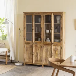 Made in Meubles Vaisselier<Vaisselier en bois de manguier Lisandro