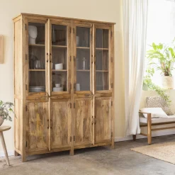 Made in Meubles Vaisselier<Vaisselier en bois de manguier Lisandro