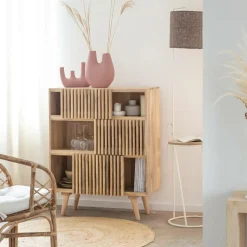 Made in Meubles Décoration<Vase rose 2 tiges en aluminium Tulipa