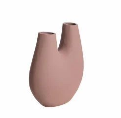 Made in Meubles Décoration<Vase rose 2 tiges en aluminium Tulipa