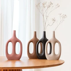 Made in Meubles Décoration<Vase soliflore rose en aluminium Pivoine