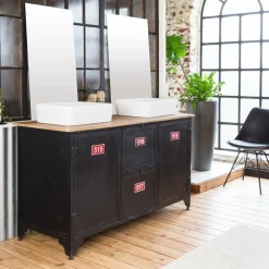 Made in Meubles Vasque<Vasque rectangulaire en porcelaine Perrine