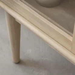 Made in Meubles Vitrine<Vitrine 2 portes en bois de manguier Lydia