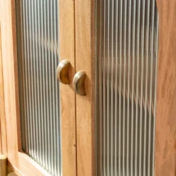 Made in Meubles Vitrine<Vitrine arrondie en bois de manguier Maria