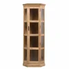 Made in Meubles Vitrine<Vitrine d'angle en bois d'acacia Esmée