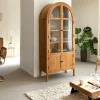 Made in Meubles Vitrine<Vitrine en bois d'acacia 4 portes Jo