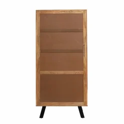 Made in Meubles Vitrine<Vitrine en bois d'acacia et métal Mano