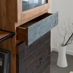 Made in Meubles Vitrine|Etagère<Vitrine en bois d'acacia Ernest