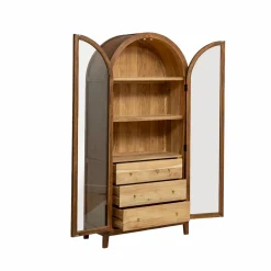 Made in Meubles Vitrine<Vitrine en bois d'acacia Néven