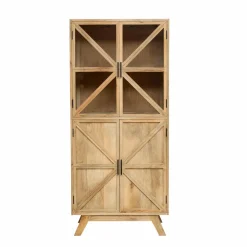 Made in Meubles Vitrine<Vitrine en bois de manguier Thalia
