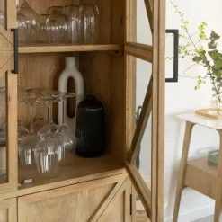 Made in Meubles Vitrine<Vitrine en bois de manguier Thalia