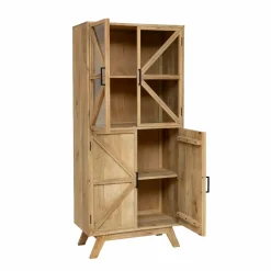 Made in Meubles Vitrine<Vitrine en bois de manguier Thalia