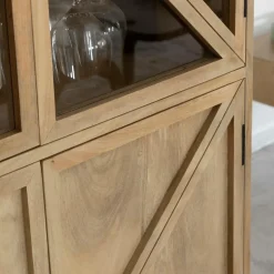 Made in Meubles Vitrine<Vitrine en bois de manguier Thalia