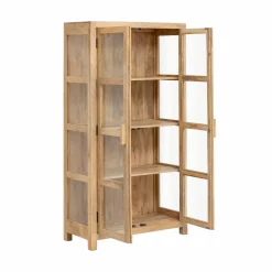 Made in Meubles Vitrine<Vitrine en bois de manguier Amaris