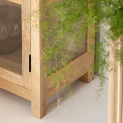 Made in Meubles Vitrine<Vitrine en bois de manguier Amaris