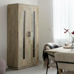 Made in Meubles Vitrine<Vitrine en bois recyclé Damian