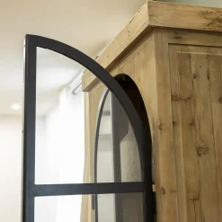 Made in Meubles Vitrine<Vitrine en bois recyclé et métal Garance