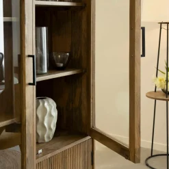 Made in Meubles Vitrine<Vitrine Haute en bois de de manguier Joy