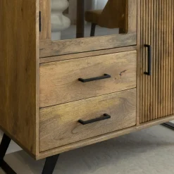 Made in Meubles Vitrine<Vitrine Haute en bois de de manguier Joy